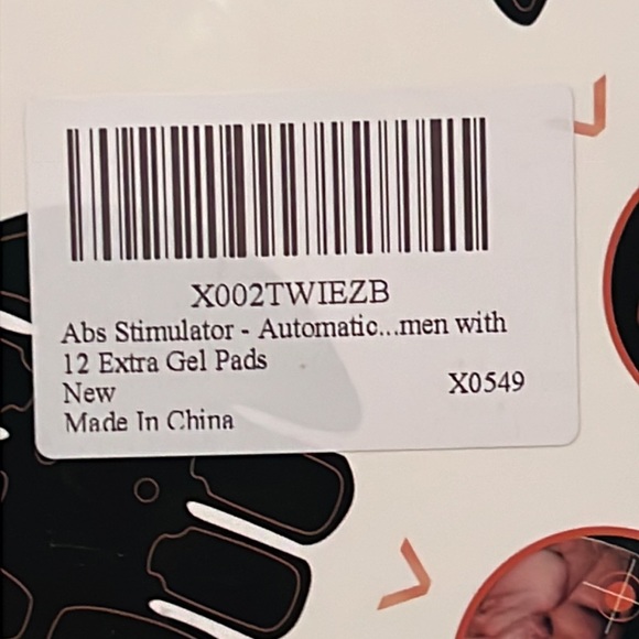 EMS Muscle Toner, Abs Stimulator, With 12 Extra Pads for Men or Women, X0549 NWT - Picture 3 of 4